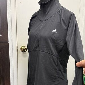 adidas Black Quarter-Zip Performance Top